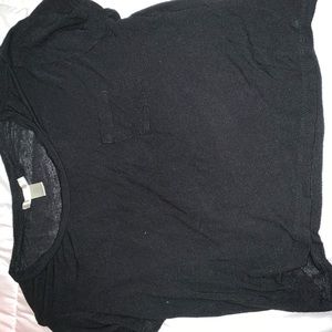 Black Crop Tee